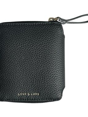 Love & Lore Black Pebbled Wallet